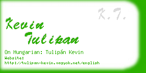 kevin tulipan business card